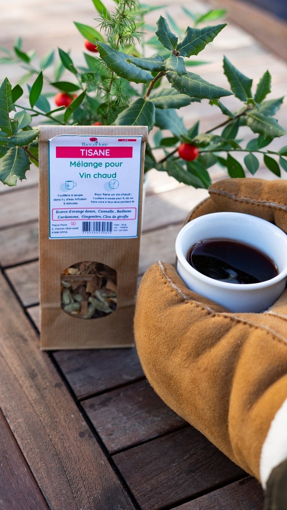 [Mélange pour vin chaud] Mélange pour vin chaud Tisane – Life  50 g Thera Flore 