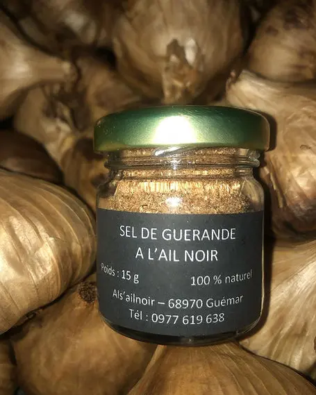 Sel de Guérande à l'Ail Noir Als'Ail Noir pot de 15g