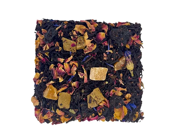 Thé noir rose & mangue lot de 20 pyramides Camélia by Loïc