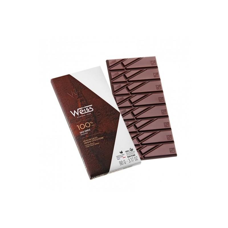 Tablette - 100% Cacao - 90g Weiss