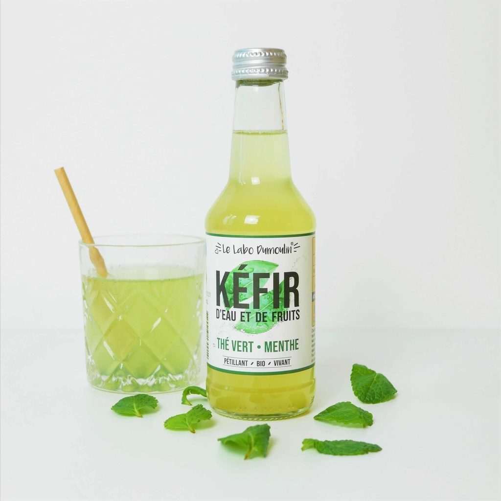Kéfir de fruits Thé Vert Menthe bio 