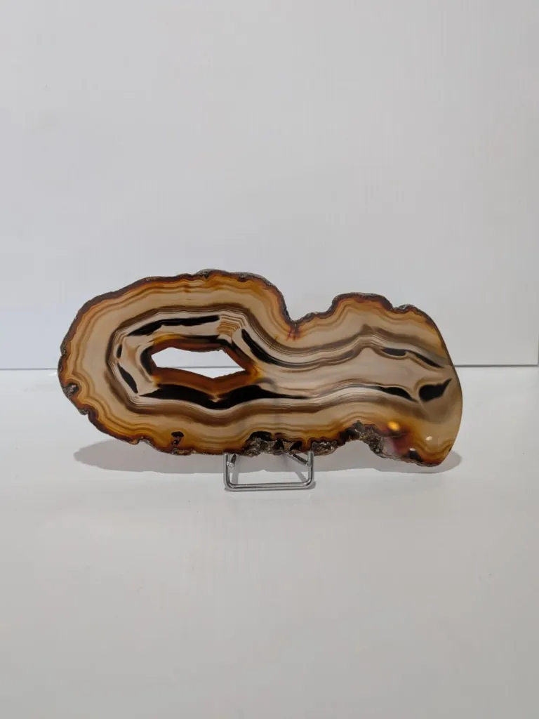 [Agate 138] Agate Rio Grande Sul du Brésil sur socle 138g