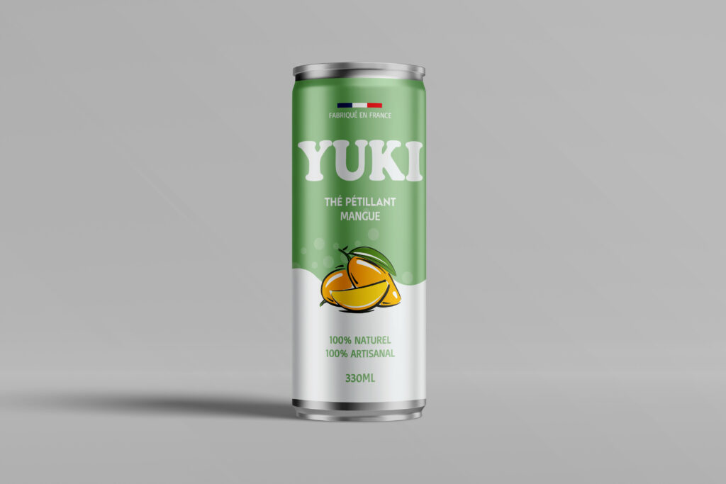YUKI Thé Pétillant - Mangue 33cl canette 