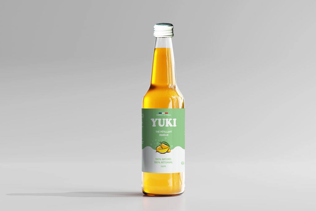 YUKI Thé Pétillant - Fruit De Passion 33cl bouteille 