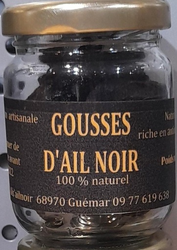 Gousses 100g d' Ail Noir Als'Ail Noir pot de 100g