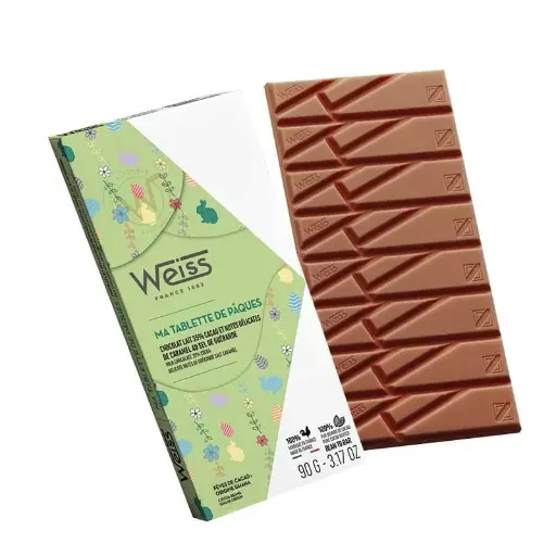 Tablette de chocolat Caramelatte Fleur de Sel 35% - 90g